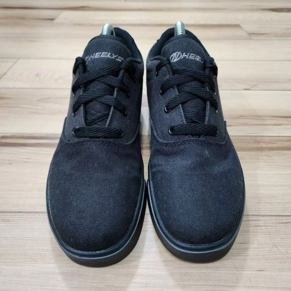 Heelys Launch Adult Black Canvas Skate Shoes With Wheels 770155 Men's Size 8 - Picture 3 of 7